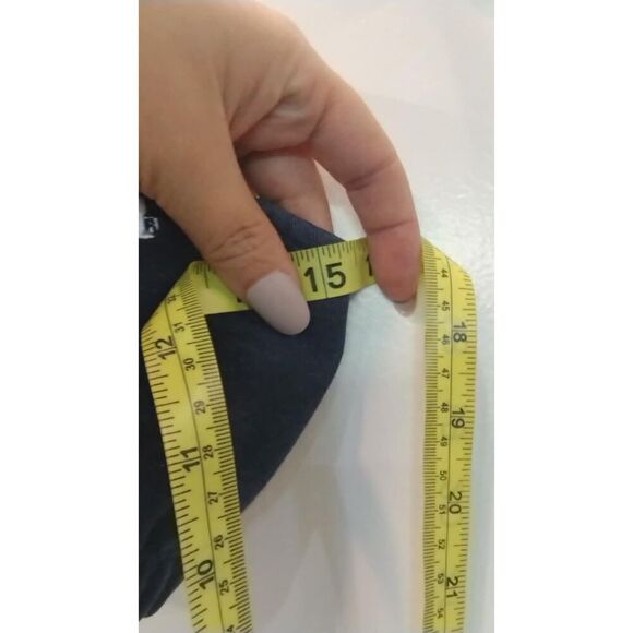 Mudd logo blue denim look cross back sports bra - Picture 4 of 4